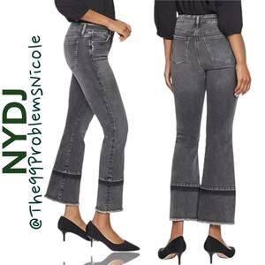 NYDJ Fiona Slim Flare Jeans with Fray Hem in Nobelle